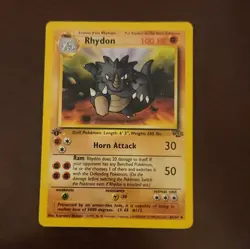 Pokemon Rhydon Jungle 1st Edition 45/64 Stage 1 100 HP Uncommon EN Regular - Image 1