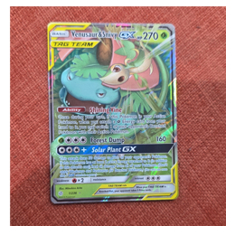 Pokemon TCG Venusaur & Snivy GX 1/236 Cosmic Eclipse Ultra Rare Holo EN - Image 1