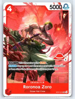 Roronoa Zoro #ST21-015 Learn Together Deck Set Super Rare - Image 1
