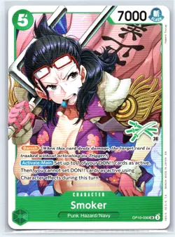 Smoker (Zoro Deck) #OP10-030 Learn Together Deck Set Super Rare - Image 1