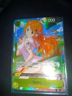 One Piece Nami ST29-008 Alt Art Parallel -Egghead Starter Deck Foil MP/HP 📈📈📈 - Image 2