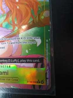 One Piece Nami ST29-008 Alt Art Parallel -Egghead Starter Deck Foil MP/HP 📈📈📈 - Image 4