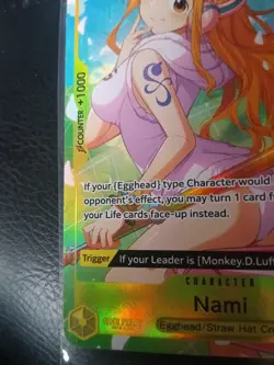 One Piece Nami ST29-008 Alt Art Parallel -Egghead Starter Deck Foil MP/HP 📈📈📈 - Image 5