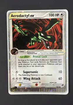 Aerodactyl EX Sandstorm Holo Card 94/100 NM Condition - Best On eBay For Price - Image 1