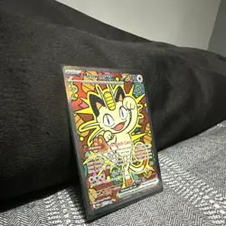 Pokemon Meowth EX Full Art Holo Basic POR 121/088 Cat Pokemon TCG Card - Image 2