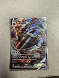 Aggron VMAX 097/172 Brilliant Stars Ultra Rare Holo Pokemon TCG Card NM - Image 1