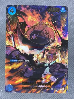 Edward Weevil SP R EB01-023 THE AZURE SEA'S SEVEN ONE PIECE Card ENGLISH OP14 NM - Image 1