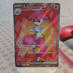 Pokemon TCG - Medicham ex 161/142 - Stellar Crown - Holo Ultra Rare Card - Image 1