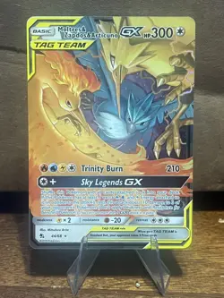 Pokemon TCG Moltres Zapdos Articuno GX Ultra Rare Card 44/68 -Hidden Fates - Image 1