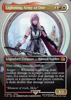MTG Magic the Gathering Lightning, Army of One Final Fantasy 3 Bonus RARES - Image 1