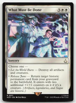 What Must Be Done 11 ACR Universes Beyond: Assassin's Creed Magic MTG NM - Image 1