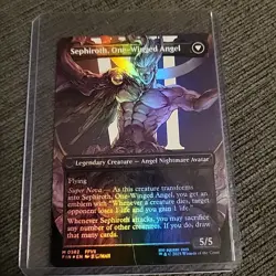 MTG Foil Sephiroth Fabled SOLDIER 0382 Borderless NM Final Fantasy FIN 382 - Image 2