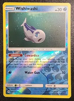Wishiwashi 44/149 Pokemon Sun Moon Reverse Holo Card - Image 1