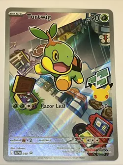 Pokemon TCG - Turtwig - First Partner Illustration Promo 040 30th Anniversary NM - Image 1
