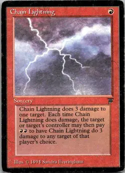 2010 Magic the Gathering I Chain Lightning Box/Common #A55 - Image 1