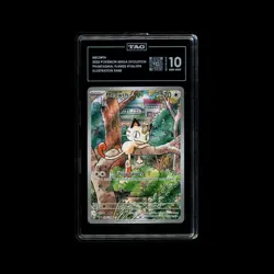 2025 Pokemon ME Phantasmal Flames 106/094 Meowth Illustration Rare TAG 10 (982) - Image 1