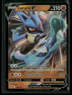 Lucario V 078/189 Holo V Rare Astral Radiance Pokemon Near Mint - Image 1
