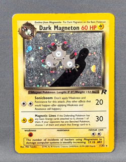 MP Unlimited Dark Magneton 28/82 Rare Team Rocket Pokemon 2000 Miki Tanaka - Image 1