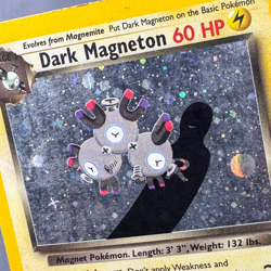 MP Unlimited Dark Magneton 28/82 Rare Team Rocket Pokemon 2000 Miki Tanaka - Image 3