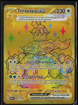 Terapagos ex - 180/131 180/131 Holo SV: Prismatic Evolutions Pokemon Holo NM - Image 1