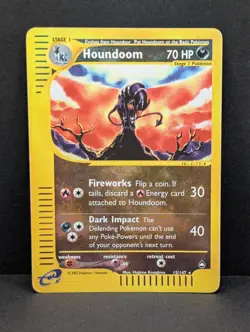 Houndoom 015/147 Aquapolis Reverse Holo Rare Pokemon TCG Nintendo MP - Image 1