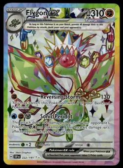 POKEMON FLYGON EX SURGING SPARKS 222/191 ULTRA RARE NM/M - Image 1