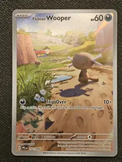 Paldean Wooper 102/094 Illustration Rare Holo Pokemon TCG Phantasmal Flames NM - Image 1