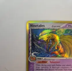 Pokemon Ninetales (Delta Species) 8/101 Dragon Frontiers Holo Rare NM/LP - Image 2