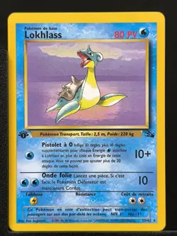 Carte Pokemon Lokhlass 25/62 Edition 1 ED 1 Fossile Wizards FR - Image 2