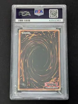 2007 YU-GI-OH! GLAS-GLADIATOR'S ASSAULT #EN039 EVIL HERO LIGHTNING GOLEM PSA 9 - Image 2