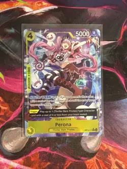 One Piece The Azure Sea’s Seven Perona OP14-111 Alternate Alt Art NM - Image 1
