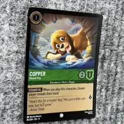 Disney Lorcana Winterspell Copper Hound Pup 85/204 Common Foil Near Mint - Image 3