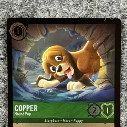 Disney Lorcana Winterspell Copper Hound Pup 85/204 Common Foil Near Mint - Image 5