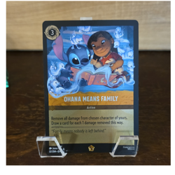 Disney Lorcana TCG Ohana Means Family Enchanted Holo 32/204 Stitch 3 Ink - Image 1