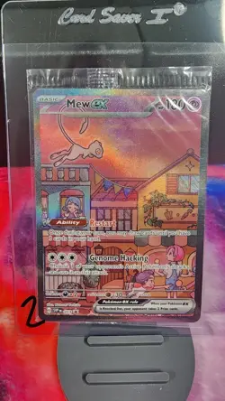 Mew ex SVP 053 Pokemon TCG Scarlet Violet 151 Black Star Promo Full Art SEALED - Image 1