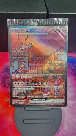 Mew ex SVP 053 Pokemon TCG Scarlet Violet 151 Black Star Promo Full Art SEALED - Image 2