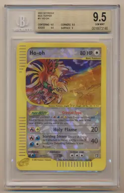 BGS 9.5 Pokemon Jumbo Oversized Holo Promo Ho-oh 11/12 GEM MINT Condition!! - Image 1
