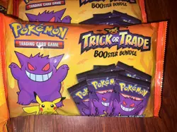 Pokemon Trading Card Game - Halloween TRICK or TRADE Booster 4x Bags 160 Packs 820650850783 - Image 1