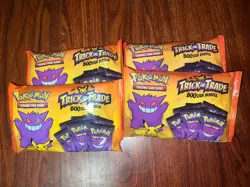Pokemon Trading Card Game - Halloween TRICK or TRADE Booster 4x Bags 160 Packs 820650850783 - Image 2
