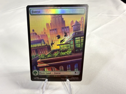 Forest (0195) Teenage Mutant Ninja Turtles Foil - MTG TMNT Magic The Gathering - Image 1