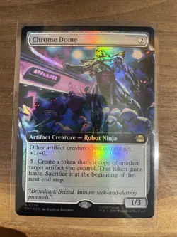 Chrome Dome (Extended Art) *FOIL* NM - Teenage Mutant Ninja Turtles MTG TMNT 276 - Image 1