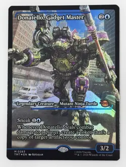 MTG Teenage Mutant Ninja Turtles Showcase Foil #283 Donatello Gadget Master - Image 1