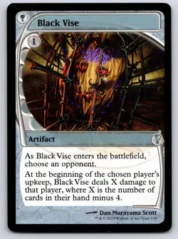 Black Vise (Future Sight) 139 Uncommon Mystery Booster 2 Magic: The Gathering NM - Image 1