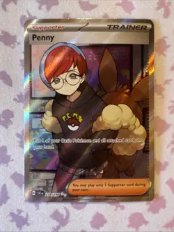 Penny 239/198 Pokemon Scarlet & Violet Base Set Full Art Ultra Rare NM - Image 1