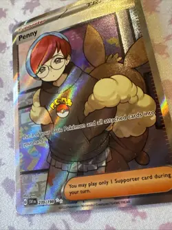 Penny 239/198 Pokemon Scarlet & Violet Base Set Full Art Ultra Rare NM - Image 2