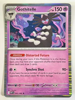 Gothitelle 043/086 Holo Rare White Flare - Pokemon TCG - Pack Fresh Near Mint NM - Image 1