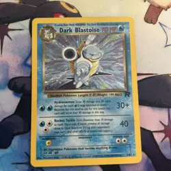 Pokemon Dark Blastoise TCG Team Rocket 3/82 Holo Unlimited Rare Card HP - Image 1