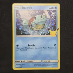 Squirtle 17/25 Holo McDonalds 25th Anniversary Promo Pokemon - Image 1