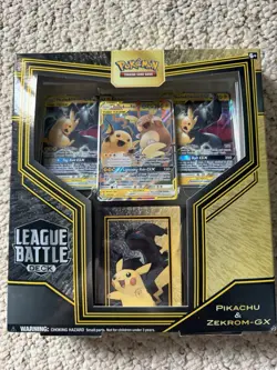 Pokemon Pikachu Zekrom-GX TCG League Battle Deck Factory Sealed From 2020 - Image 1