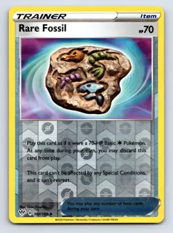 Rare Fossil 167/189 Uncommon Darkness Ablaze Pokemon Reverse Holo Lightly Played - Image 1